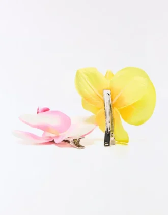 Set mit Blumen-Haarspangen Set mit Blumen-Haarspangen
