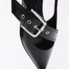 Ballerinas mit Schnallen und Fersenriemen – Flache Schuhe