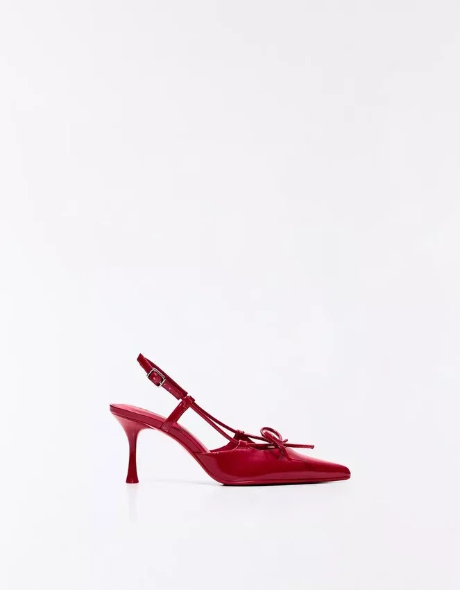 Slingback-Schuhe mit Absatz und Detail – High Heels Slingback-Schuhe mit Absatz und Detail – High Heels