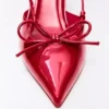 Slingback-Schuhe mit Absatz und Detail – High Heels Slingback-Schuhe mit Absatz und Detail – High Heels