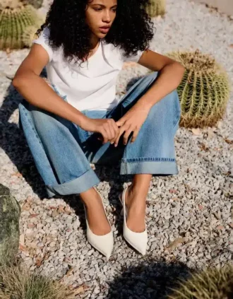 Slingback-Schuhe mit Kitten-Heel – Schuhe mit High Heels Slingback-Schuhe mit Kitten-Heel – Schuhe mit High Heels
