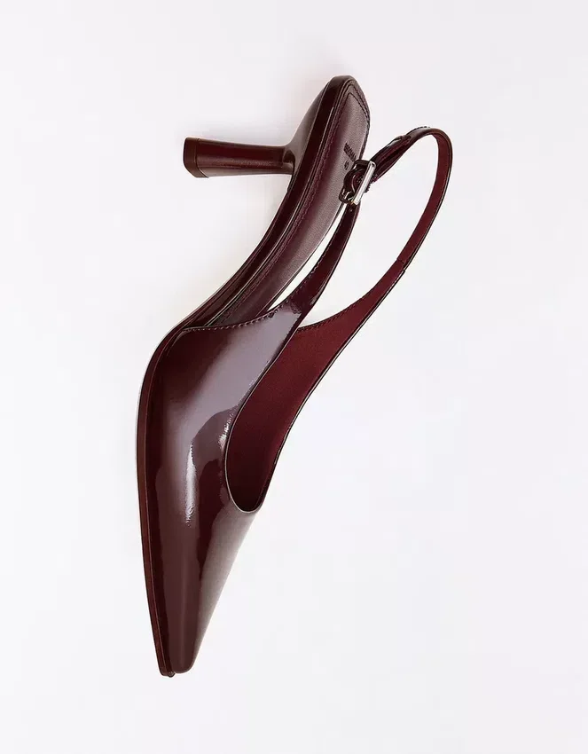 Slingback-Schuhe mit Kitten-Heel – Schuhe Slingback-Schuhe mit Kitten-Heel – Schuhe