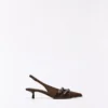 Slingback-Schuhe mit Kitten-Heel und Schnallen – Schuhe mit High Heels