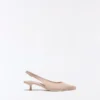 Slingback-Schuhe mit Kitten-High Heels