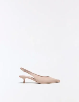 Slingback-Schuhe mit Kitten-High Heels Slingback-Schuhe mit Kitten-High Heels