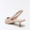Slingback-Schuhe mit Kitten-High Heels