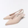 Slingback-Schuhe mit Kitten-High Heels
