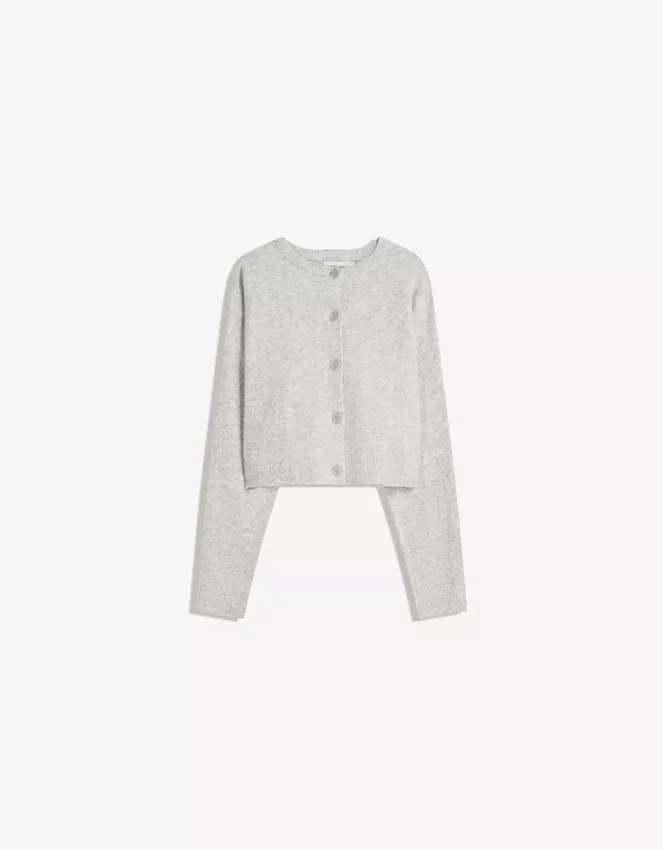 Weiche Strickjacke mit Knöpfen Weiche Strickjacke mit Knöpfen
