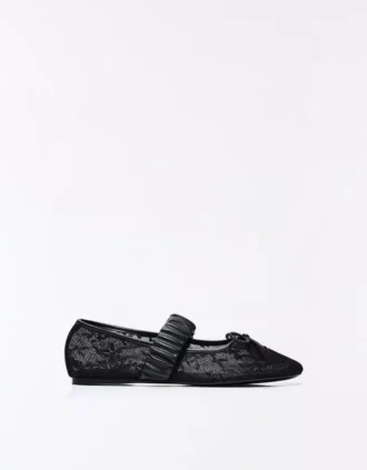 Spitzen-Ballerinas – Flache Schuhe