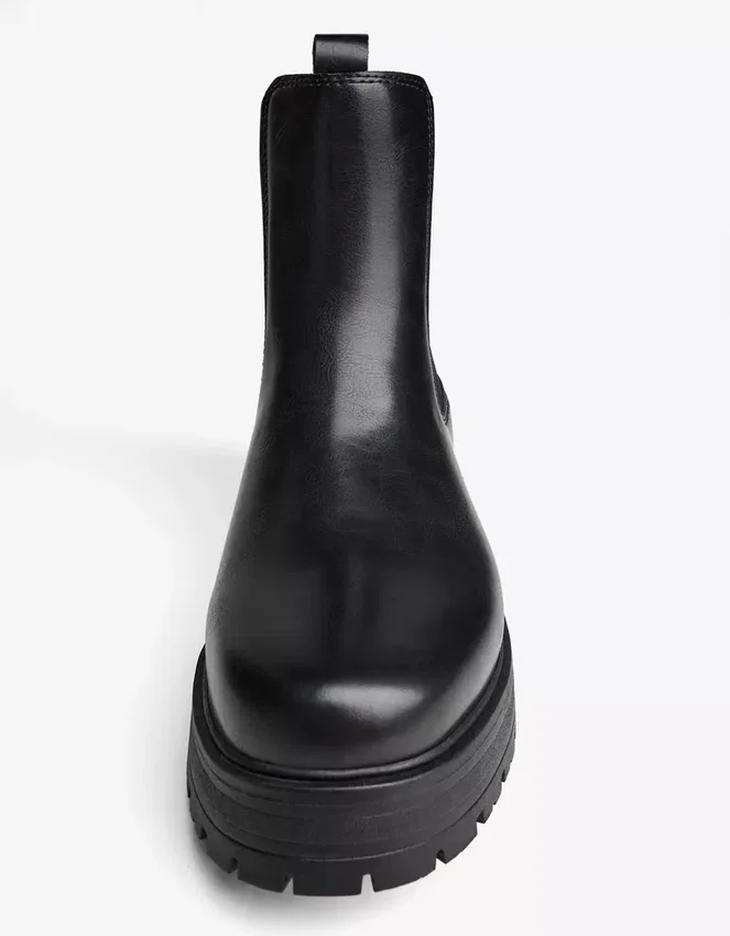 Stiefeletten mit elastischem Detail – Stiefeletten Stiefeletten mit elastischem Detail – Stiefeletten