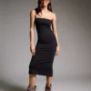 Strick-Bandeau-Midi-Kleid – Kleider und Overalls