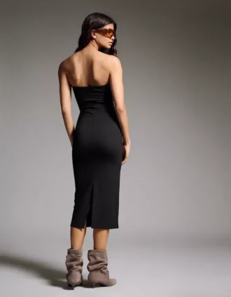 Strick-Bandeau-Midi-Kleid – Kleider und Overalls