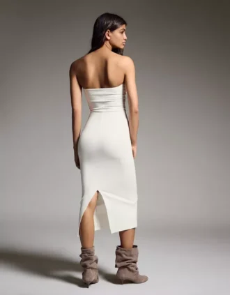Strick-Bandeau-Midi-Kleid – Kleider und Overalls