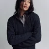 Strickjacke mit Zopfmuster und Reißverschluss – Pullover und Strickjacken Strickjacke mit Zopfmuster und Reißverschluss – Pullover und Strickjacken