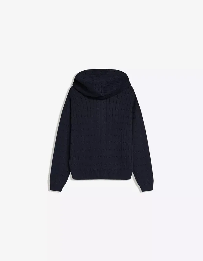 Strickjacke mit Zopfmuster und Reißverschluss – Pullover und Strickjacken Strickjacke mit Zopfmuster und Reißverschluss – Pullover und Strickjacken