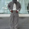 Strukturierte Baggy-Jeans Strukturierte Baggy-Jeans