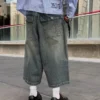 Super-Baggy-Denim-Bermudashorts – Shorts und Jorts
