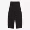 Super-Baggy-Halb-Jogger-Hose mit Falten – Hose