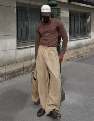 Super-Baggy-Hose mit Abnähern