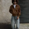 Super-Baggy-Jeans mit Stickerei – #Bershkastyle – Herren