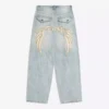 Super-Baggy-Jeans mit Stickerei – #Bershkastyle – Herren