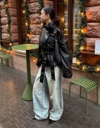 Super-Wide-Leg-Jeans mit niedriger Leibhöhe – #Bershkastyle – Damen Super-Wide-Leg-Jeans mit niedriger Leibhöhe – #Bershkastyle – Damen