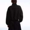 Sweatshirt mit Reißverschluss im Neopren-Look Sweatshirt mit Reißverschluss im Neopren-Look
