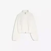 Sweatshirt mit Reißverschluss im Neopren-Look