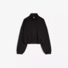 Sweatshirt mit Reißverschluss im Neopren-Look Sweatshirt mit Reißverschluss im Neopren-Look