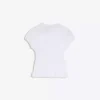 T-Shirt mit Raffungen und seitlichen Bändern