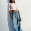 T-Shirt mit U-Boot-Ausschnitt T-Shirt mit U-Boot-Ausschnitt