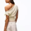 T-Shirt mit U-Boot-Ausschnitt – Oberteile