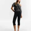Technische Strick-Capri-Hose