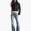Tief sitzende, bestickte Schlagjeans – Hose Tief sitzende, bestickte Schlagjeans – Hose
