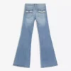 Tief sitzende, bestickte Schlagjeans – Hose Tief sitzende, bestickte Schlagjeans – Hose