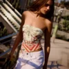 Tüll-Bandeau-Top