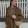 Trenchcoat aus Kunstwildleder Trenchcoat aus Kunstwildleder