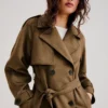 Trenchcoat aus Kunstwildleder – Jacken und Mäntel