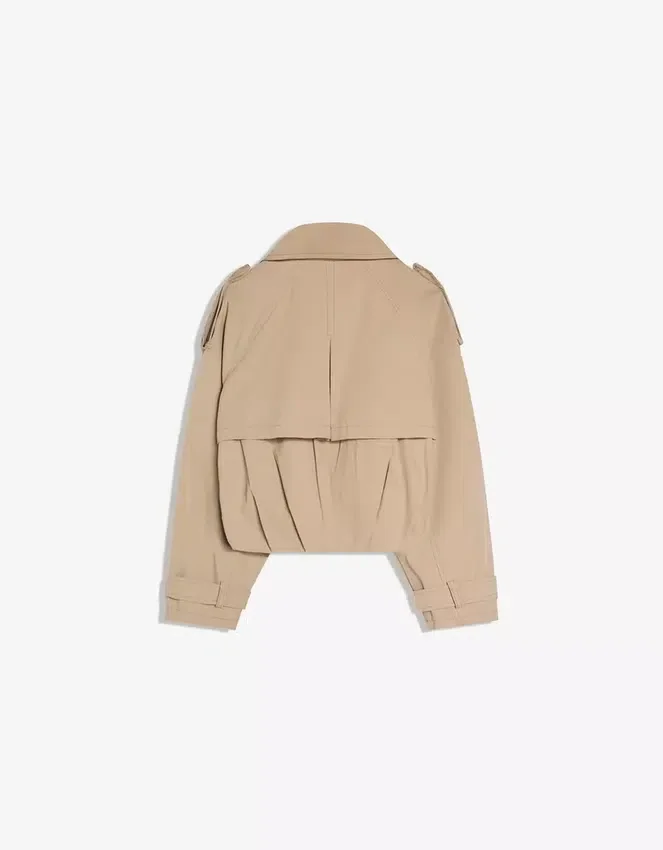 Kurzer Trenchcoat mit Balloneffekt Kurzer Trenchcoat mit Balloneffekt