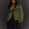 Trenchcoat mit Trichterkragen – Jacken und Trenchcoats Trenchcoat mit Trichterkragen – Jacken und Trenchcoats
