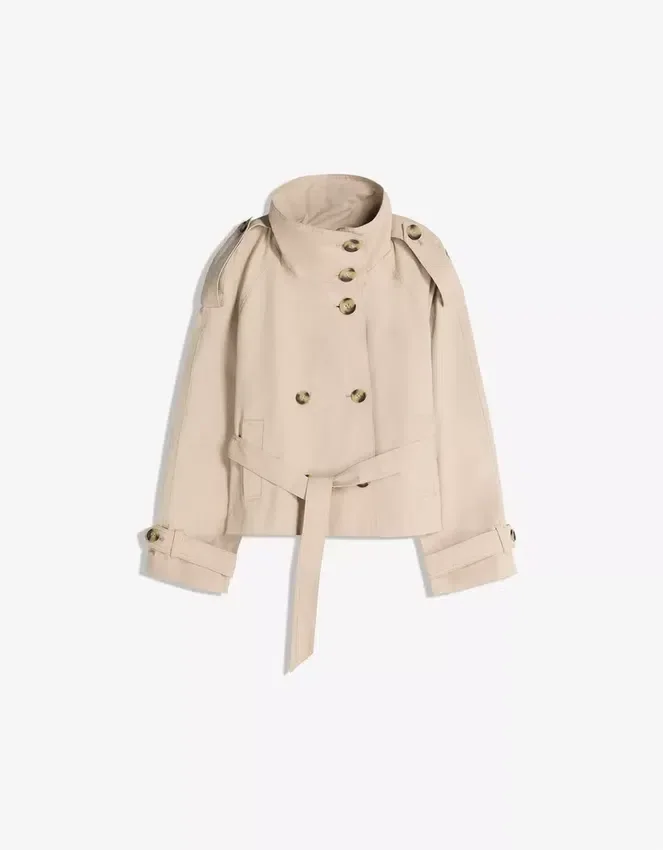 Trenchcoat mit Trichterkragen – Jacken und Trenchcoats Trenchcoat mit Trichterkragen – Jacken und Trenchcoats
