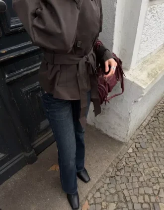 Trenchcoat mit Trichterkragen – Jacken und Trenchcoats – Damen