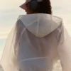 Wasserabweisende Kapuzenjacke aus Nylon