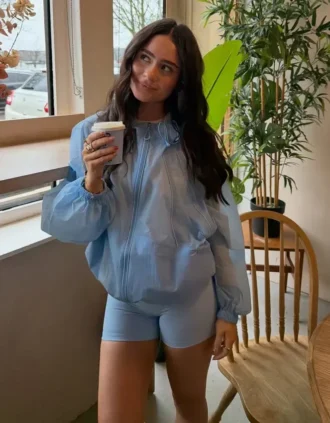 Wasserabweisende Nylon-Kapuzenjacke