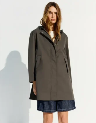 Wasserabweisender, winddichter Trenchcoat mit Kapuze – Jacken und Trenchcoats
