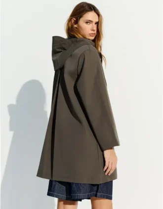 Wasserabweisender, winddichter Trenchcoat mit Kapuze – Jacken und Trenchcoats
