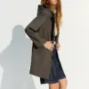 Wasserabweisender, winddichter Trenchcoat mit Kapuze – Jacken und Trenchcoats