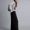 Weiche Hose mit Wide Leg – Hosen – Damen