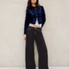 Weit geschnittene Jeans mit niedriger Leibhöhe – Hose