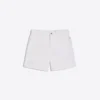 Weite, bestickte Denim-Bermudashorts Weite, bestickte Denim-Bermudashorts